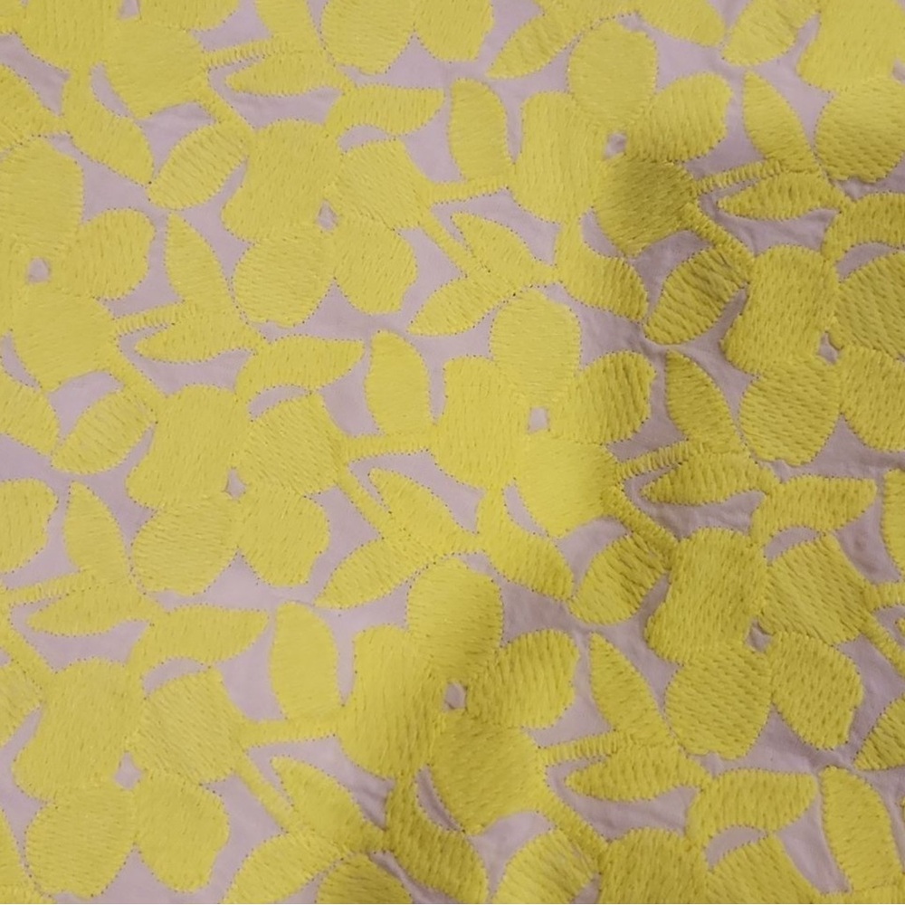 J.Crew Florescent Yellow Floral Skirt (4) - Picture 7 of 7